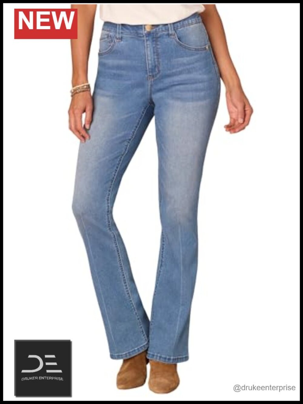 High Rise Ab Solution Boot Cut Jeans Petite Itty Bitty Boot